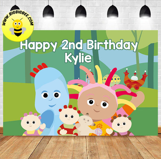 Custom In The Night Garden & The Ninky Nonk Birthday Backdrop Banner