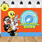 Custom Baby Looney Tunes Birthday Backdrop Banner. Ship to USA, Canada, Australia, United Kingdom