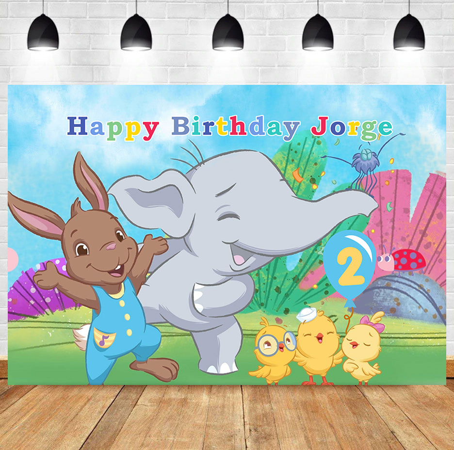 Custom Canticos Nick Jr Theme Birthday Backdrop Banner