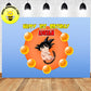 Custom Personalised Dragon Ball Theme Baby Birthday Backdrop Banner Deliver to USA UK Australia Canada