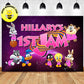 Custom Space Jam Logo Baby Characters Birthday Theme Backdrop Banner