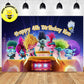 Custom Trolls Band Together Theme Poppy Barb Birthday Backdrop Banner