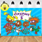 Custom African American Skin Rugrats Theme Birthday Backdrop Banner