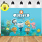 Custom Octonauts Kwazii Captain Barnacles Peso Birthday Theme Underwater Birthday Backdrop