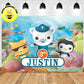 Custom Octonauts Kwazii Captain Barnacles Peso Birthday Theme Underwater Birthday Backdrop