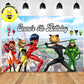 Custom Miraculous Tales of Ladybug & Cat Noir Theme Birthday Backdrop Banner
