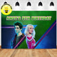 Custom Disney Zombies birthday banner. Shipping to US, UK, Canada and Australia