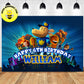 Custom Dog Man Movie Theme Birthday Backdrop Banner