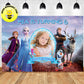 Custom Frozen Anna Elsa Theme Birthday Backdrop Add Picture Banner Deliver to USA UK Australia Canada