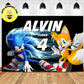 Custom Tails & Sonic the Hedgehog Birthday Backdrop Banner