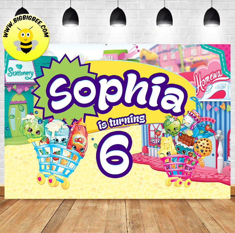 Shopkins backdrop store