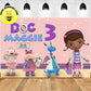 Custom Doc McStuffins & Friends Birthday Theme Backdrop Banner
