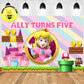 Custom Super Mario Game Supermario Princess Peach Theme Birthday Backdrop Banner