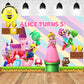 Custom Super Mario Game Supermario Princess Peach Theme Birthday Backdrop Banner