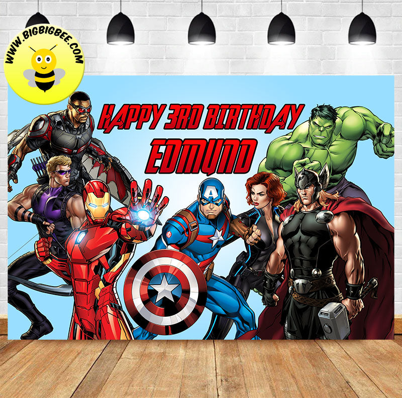 Epic Avengers Birthday Banner Add-An-Age - Party Connexion LLC