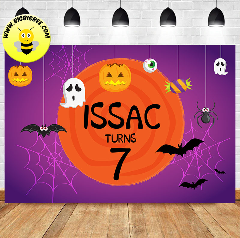 Happy Halloween Birthday Purple Theme Ship Worldwide Australia Canada US UK