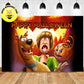 Scooby Doo Halloween Theme Birthday Banner backdrop