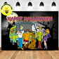 Scooby Doo Halloween Theme Birthday Banner backdrop