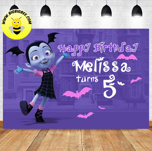 Vampirina birthday banner. Shipping to US, UK, Canada and Australia.