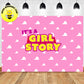 Custom Personalised Toy Story Girl Banner Backdrop