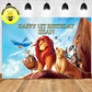 Custom Lion King Simba & Friends Birthday Theme Backdrop Banner