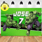 Custom The Incredible Hulk Breaks the Brick Wall Birthday Backdrop Banner