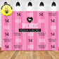Custom Victoria's Secret LOVE PINK Theme Birthday Backdrop Banner