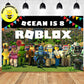 Custom Roblox Video Game Theme Birthday Backdrop Banner