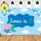 George Peppa Pig Birthday Banner Backdrop Deliver to USA UK Australia Canada