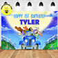 Custom Little Blue Truck Story Book Cover Theme Birthday Backdrop Banner Deliver to USA UK Australia Canada