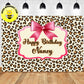 Custom Cheetah Leopard Spot Texture Pattern Birthday Backdrop Banner