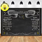 Custom College Bound Blackboard White Chalk Theme Backdrop Banner