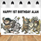 Custom Where the Wild Things Are Theme Birthday Backdrop Banner