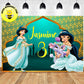 Custom Disney Princess Jasmine Aladdin Theme Birthday Birthday Backdrop