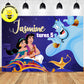 Custom Personalised Aladdin Princess Jasmine Genie Magical Oil Lamp Birthday Backdrop Banner
