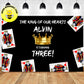 Custom King of Heart Playing Cards Gold Crown Theme Birthday Banner Backdrop Deliver to USA UK Australia Canada